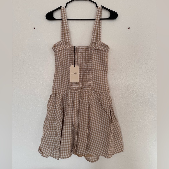 NWT Abercrombie & Fitch Premium Linen Drop-Waist Skort Size Large TALL - Picture 8 of 11